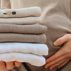 Набор муслиновых пеленок Vanilla Copenhagen "Tin Stickman", 6 шт, микс серого с бежевым